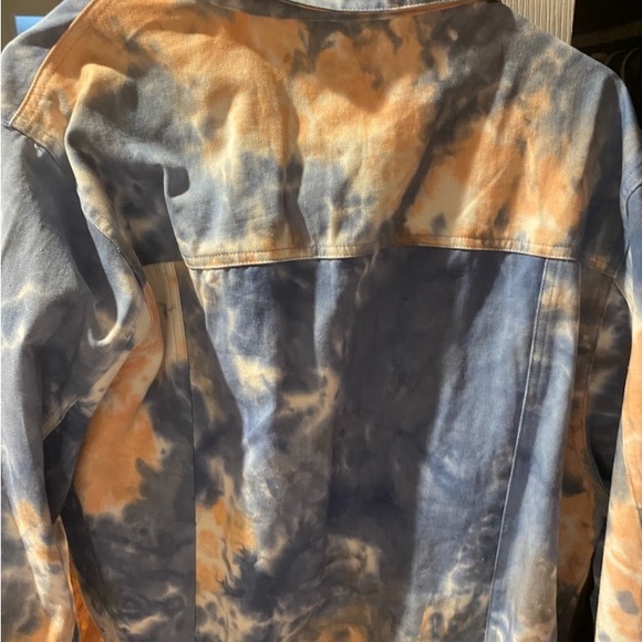 Denim bleached/dyed at factory. Denim/taupish pink - Picture 2 of 3